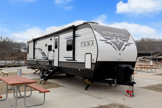 2022-Palomino-Puma-32RBFQ2B-Gratitude. Presented by Stone-Mountain-RV-&-Camper-Rentals! We are excited to work with you! Reach us at http://StoneMountainRVs.com